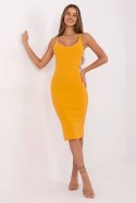 Sukienka Model RV-SK-7531.54 Light Orange - Rue Paris Rue Paris Sukienka Model RV-SK-7531.54 Light Orange - Rue Paris Rue Paris