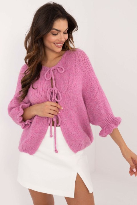 Sweter Damski Model MI-SW-2911.91 Dark Pink - Italy Moda Italy Moda Sweter Damski Model MI-SW-2911.91 Dark Pink - Italy Moda Italy Moda
