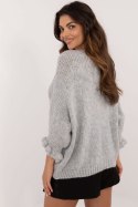 Sweter Damski Model MI-SW-2911.91 Grey - Italy Moda Italy Moda Sweter Damski Model MI-SW-2911.91 Grey - Italy Moda Italy Moda