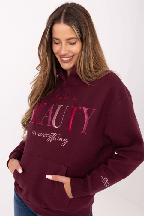 Bluza Damska Model D10608BC02802A4NO Bordo - Sublevel Sublevel