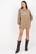 Bluza Damska Model EM-BL-U719.82P Dark Beige - Ex Moda Ex Moda Bluza Damska Model EM-BL-U719.82P Dark Beige - Ex Moda Ex Moda