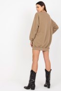 Bluza Damska Model EM-BL-U719.82P Dark Beige - Ex Moda Ex Moda Bluza Damska Model EM-BL-U719.82P Dark Beige - Ex Moda Ex Moda