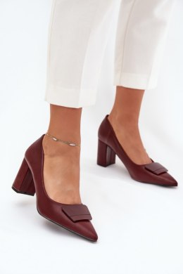 Czółenka Model Celira 55-A36 Bordo - Step in style Step in style