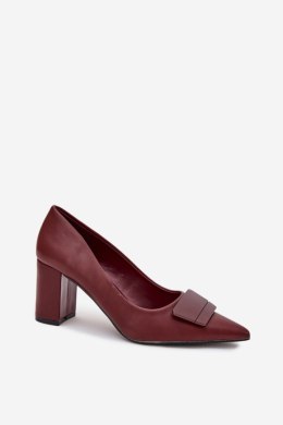 Czółenka Model Celira 55-A36 Bordo - Step in style Step in style