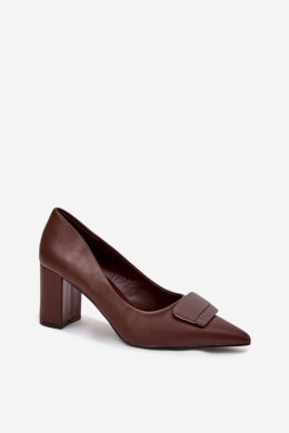 Czółenka Model Celira 55-A36 Brown - Step in style Step in style