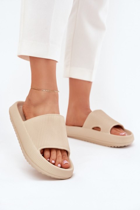 Sandał Klapki Model Ameira BG208P Beige - Step in style Step in style Sandał Klapki Model Ameira BG208P Beige - Step in style Step in style