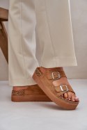 Sandał Klapki Model Aramia 24SD21-7310 Camel - Step in style Step in style Sandał Klapki Model Aramia 24SD21-7310 Camel - Step in style Step in style