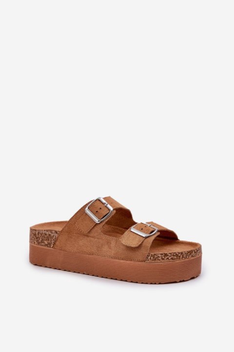 Sandał Klapki Model Aramia 24SD21-7310 Camel - Step in style Step in style Sandał Klapki Model Aramia 24SD21-7310 Camel - Step in style Step in style