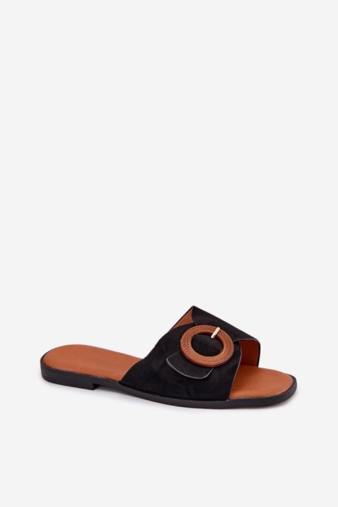 Sandał Klapki Model Lanoni TC-25 Black - Step in style Step in style Sandał Klapki Model Lanoni TC-25 Black - Step in style Step in style