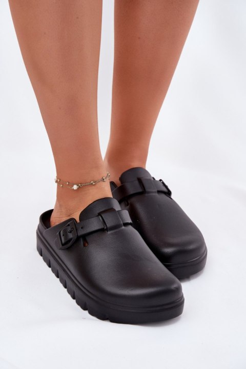 Sandał Klapki Model Larinie 25SD97-8523 Black - Step in style Step in style Sandał Klapki Model Larinie 25SD97-8523 Black - Step in style Step in style