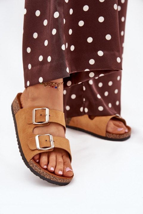 Sandał Klapki Model Livara WD295 Camel - Step in style Step in style