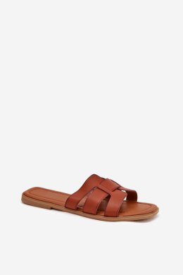 Sandał Klapki Model Mirona WD298 Camel - Step in style Step in style
