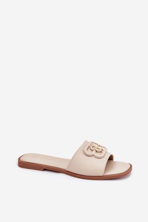 Sandał Klapki Model Nenitta 5257 Beige - Step in style Step in style Sandał Klapki Model Nenitta 5257 Beige - Step in style Step in style