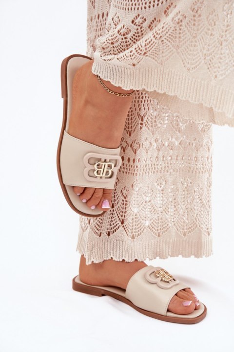 Sandał Klapki Model Nenitta 5257 Beige - Step in style Step in style Sandał Klapki Model Nenitta 5257 Beige - Step in style Step in style