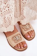 Sandał Klapki Model Nenitta 5257 Beige - Step in style Step in style