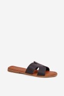 Sandał Klapki Model Salyra WD303 Black - Step in style Step in style Sandał Klapki Model Salyra WD303 Black - Step in style Step in style