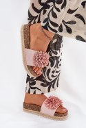 Sandał Klapki Model Tessara WD292 Pink - Step in style Step in style Sandał Klapki Model Tessara WD292 Pink - Step in style Step in style