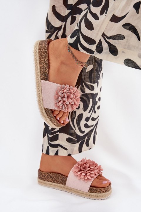 Sandał Klapki Model Tessara WD292 Pink - Step in style Step in style Sandał Klapki Model Tessara WD292 Pink - Step in style Step in style