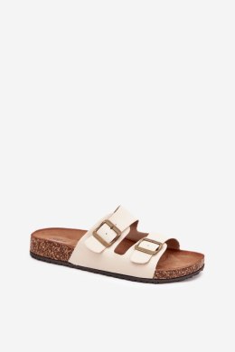 Sandał Klapki Model Vesina WD302 Beige - Step in style Step in style