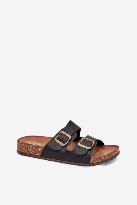 Sandał Klapki Model Vesina WD302 Black - Step in style Step in style Sandał Klapki Model Vesina WD302 Black - Step in style Step in style