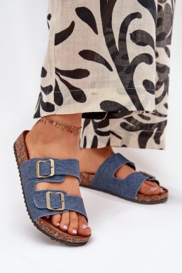 Sandał Klapki Model Vesina WD302 Dark Jeans - Step in style Step in style