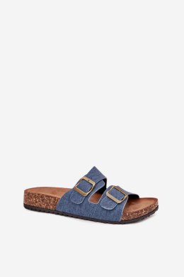 Sandał Klapki Model Vesina WD302 Dark Jeans - Step in style Step in style