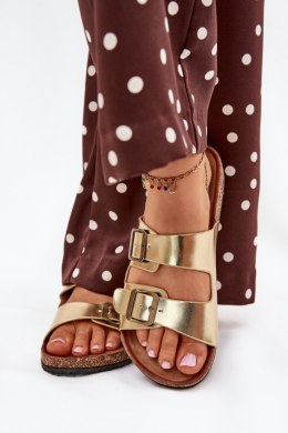 Sandał Klapki Model Vesina WD302 Gold - Step in style Step in style