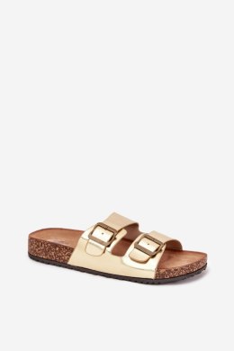 Sandał Klapki Model Vesina WD302 Gold - Step in style Step in style
