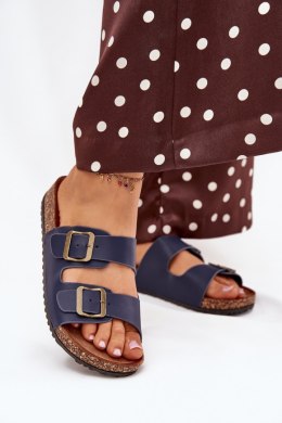 Sandał Klapki Model Vesina WD302 Navy - Step in style Step in style