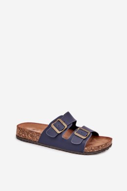 Sandał Klapki Model Vesina WD302 Navy - Step in style Step in style