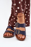 Sandał Klapki Model Vesina WD302 Navy - Step in style Step in style Sandał Klapki Model Vesina WD302 Navy - Step in style Step in style