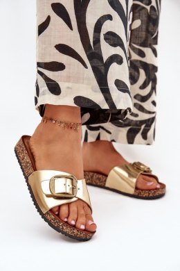 Sandał Klapki Model Vianara WD300 Gold - Step in style Step in style