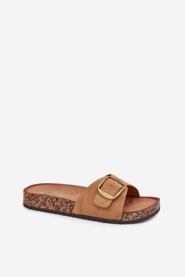 Sandał Klapki Model Zavira WD299 Camel - Step in style Step in style