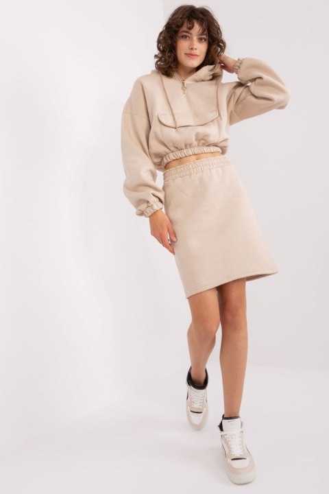 Spódnica Komplet Model EM-KMPL-705.25 Beige - Ex Moda Ex Moda Spódnica Komplet Model EM-KMPL-705.25 Beige - Ex Moda Ex Moda