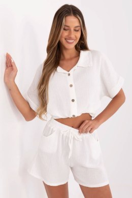 Szorty Damskie Model MO-SN-9717.95 White - Italy Moda Italy Moda