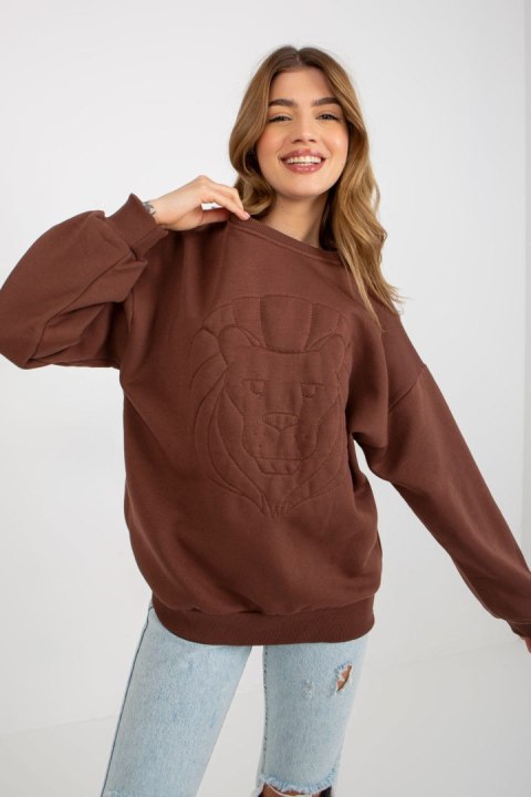 Bluza Damska Model EM-BL-617-4.41P Brown - Ex Moda Ex Moda Bluza Damska Model EM-BL-617-4.41P Brown - Ex Moda Ex Moda