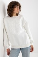 Bluza Damska Model EM-BL-617-4.41P Ecru - Ex Moda Ex Moda Bluza Damska Model EM-BL-617-4.41P Ecru - Ex Moda Ex Moda
