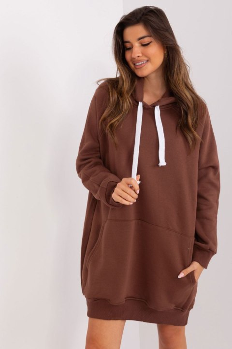 Bluza Damska Model EM-BL-704.99P Brown - Ex Moda Ex Moda Bluza Damska Model EM-BL-704.99P Brown - Ex Moda Ex Moda