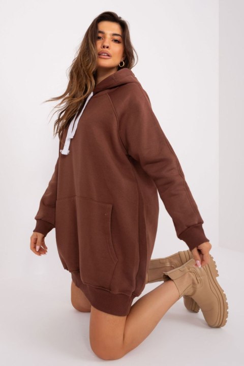 Bluza Damska Model EM-BL-704.99P Brown - Ex Moda Ex Moda Bluza Damska Model EM-BL-704.99P Brown - Ex Moda Ex Moda