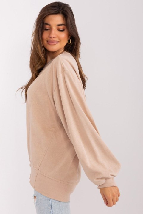 Bluza Damska Model EM-BL-716.14 Beige - Ex Moda Ex Moda Bluza Damska Model EM-BL-716.14 Beige - Ex Moda Ex Moda