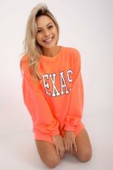 Bluza Damska Model EM-BL-U719.82P Fluo Orange - Ex Moda Ex Moda Bluza Damska Model EM-BL-U719.82P Fluo Orange - Ex Moda Ex Moda