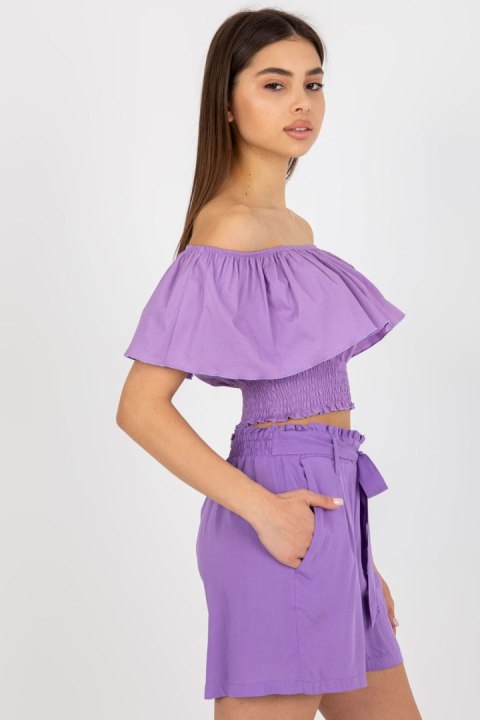 Bluzka Model LK-TP-508609.37 Violet - Lakerta Lakerta Bluzka Model LK-TP-508609.37 Violet - Lakerta Lakerta
