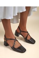 Czółenka Model Lollita 6351-1 Black - PRIMO PRIMO Czółenka Model Lollita 6351-1 Black - PRIMO PRIMO