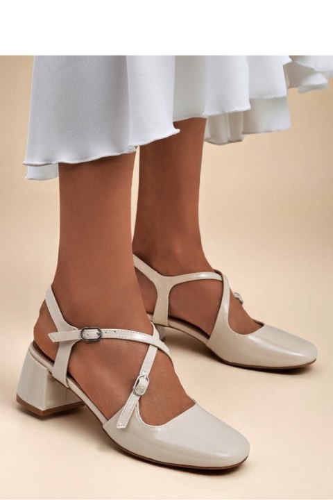 Czółenka Model Lollita 6351-2 Beige - PRIMO PRIMO Czółenka Model Lollita 6351-2 Beige - PRIMO PRIMO
