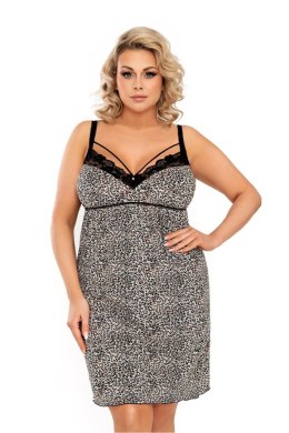 Koszulka nocna Koszula Nocna Model Omari II Plus Size Beige - Donna Donna