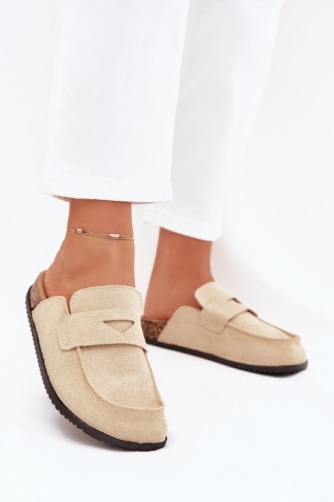 Sandał Klapki Model Nivalia 98-186 Beige - Step in style Step in style