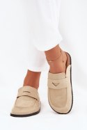 Sandał Klapki Model Nivalia 98-186 Beige - Step in style Step in style