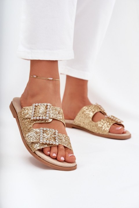 Sandał Klapki Model Tovira YHS-148 Gold - Step in style Step in style