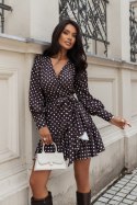 Sukienka Model Anna Krótka 345060077 Dots on Brown - LaBalancia LaBalancia