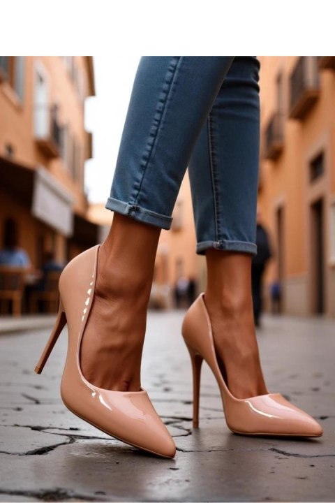 Szpilki Model Dofenis LE120 Beige - PRIMO PRIMO Szpilki Model Dofenis LE120 Beige - PRIMO PRIMO